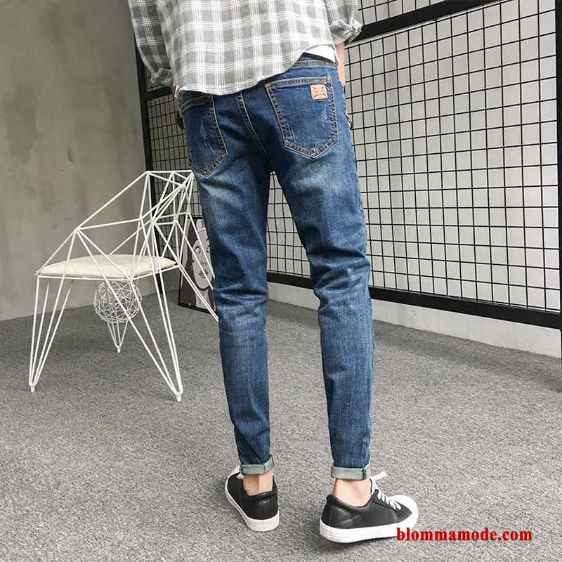 Byxor Jeans Trend Slim Fit Vår Herr Ny Blå