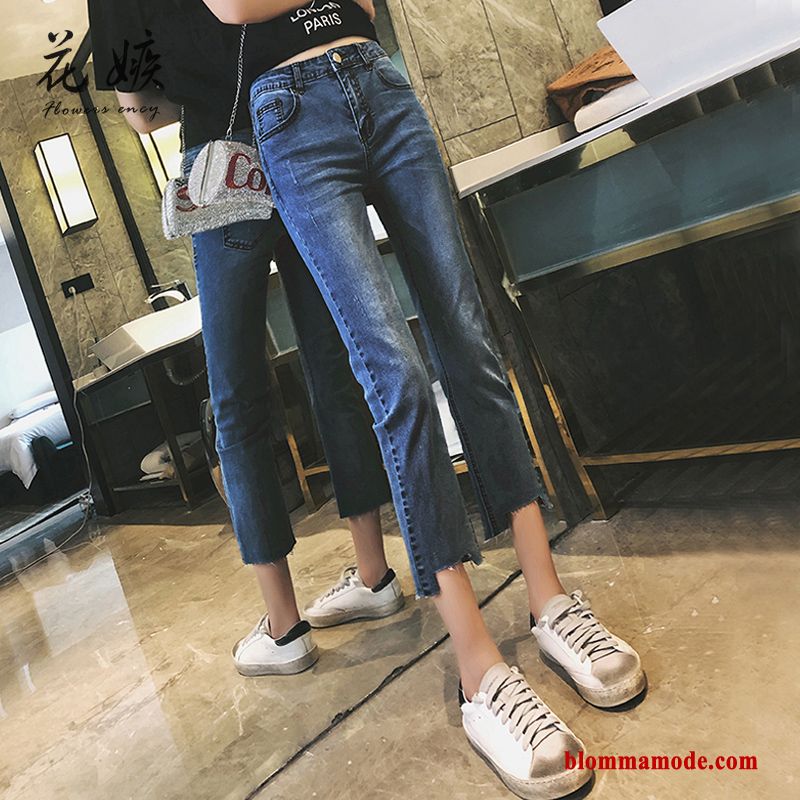 Byxor Student Tunn 2019 Ny Vit Super Jeans Dam Beige