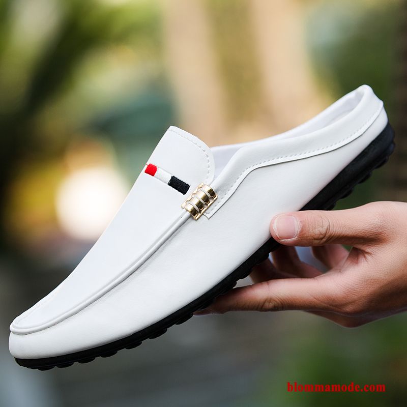 Herr Loafers Trend Sommar Skor Andningsbar Personlighet Loafer 2019 Båtskor Vit