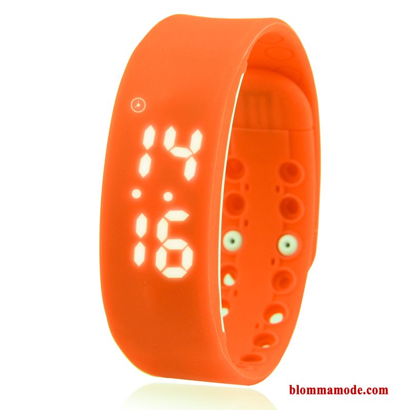 Sport Armbandsur Student Elektronisk Klocka Dam Mode Trend Herr Orange