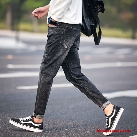 2018 Byxor Slim Fit Herr Cigarettbyxor Ny Trend Jeans