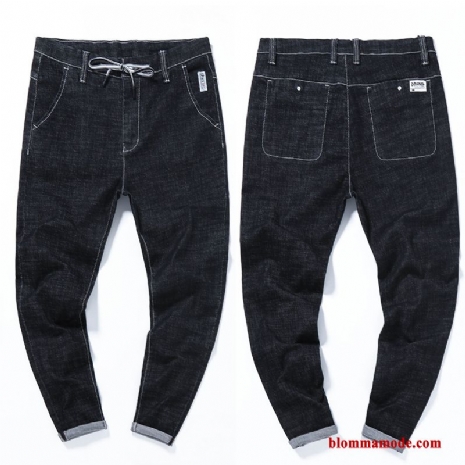Casual Byxor Ungdom Herr Stretch Stora Storlekar Feta Jeans Trend