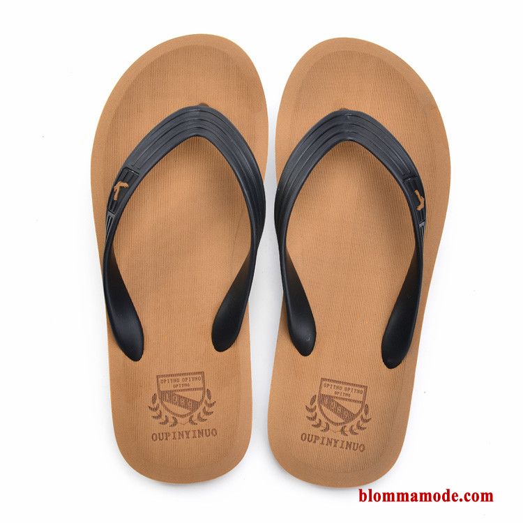 Bekväm Sandaler Herr Flip Flops Stranden Tofflor British Sommar Röd