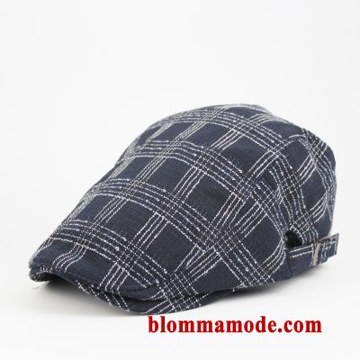 British Keps Ljus Sommar Hatt Ny Resor Herr Blå