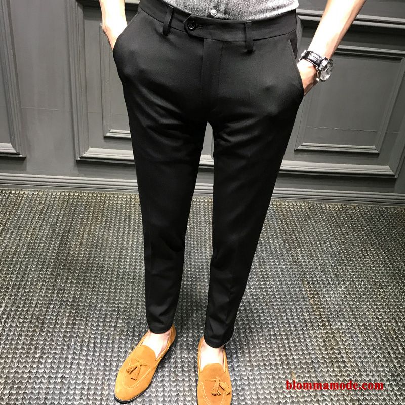 British Ny Mode Slim Fit Casual Trend Byxor Herr