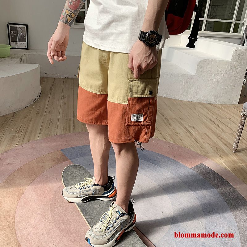 Byxor Cargo Trend Lösa Shorts Kortbyxor Sommar Trend Varumärke Herr