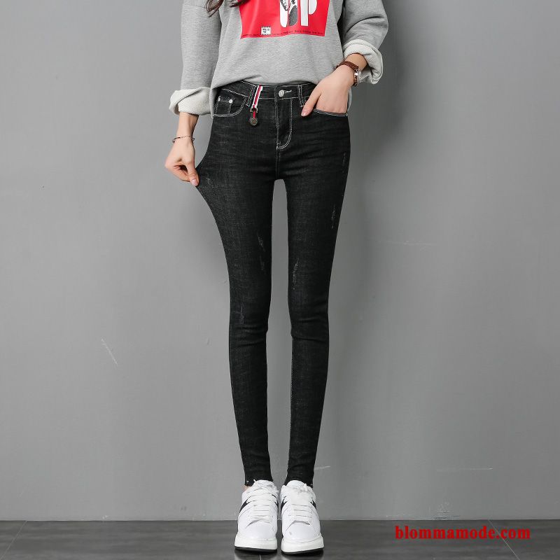 Byxor Tunn Jeans Trend Dam Slim Fit Ny Student