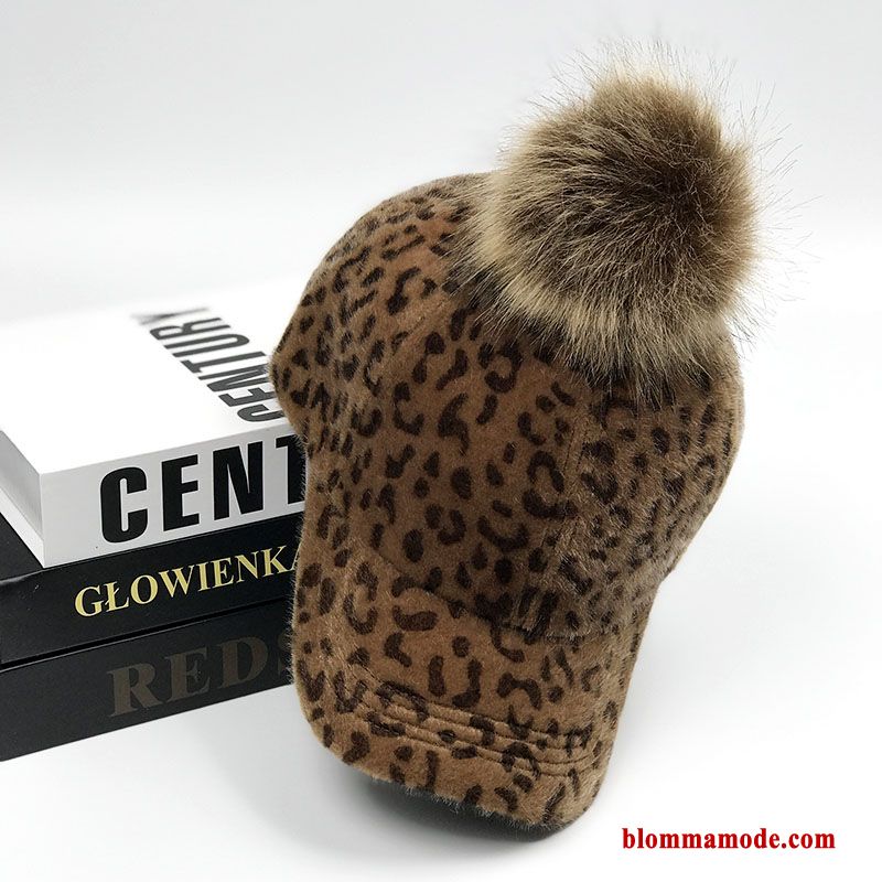 Dam Hatt Ungdom Leopard Keps Trend Pälskula Höst