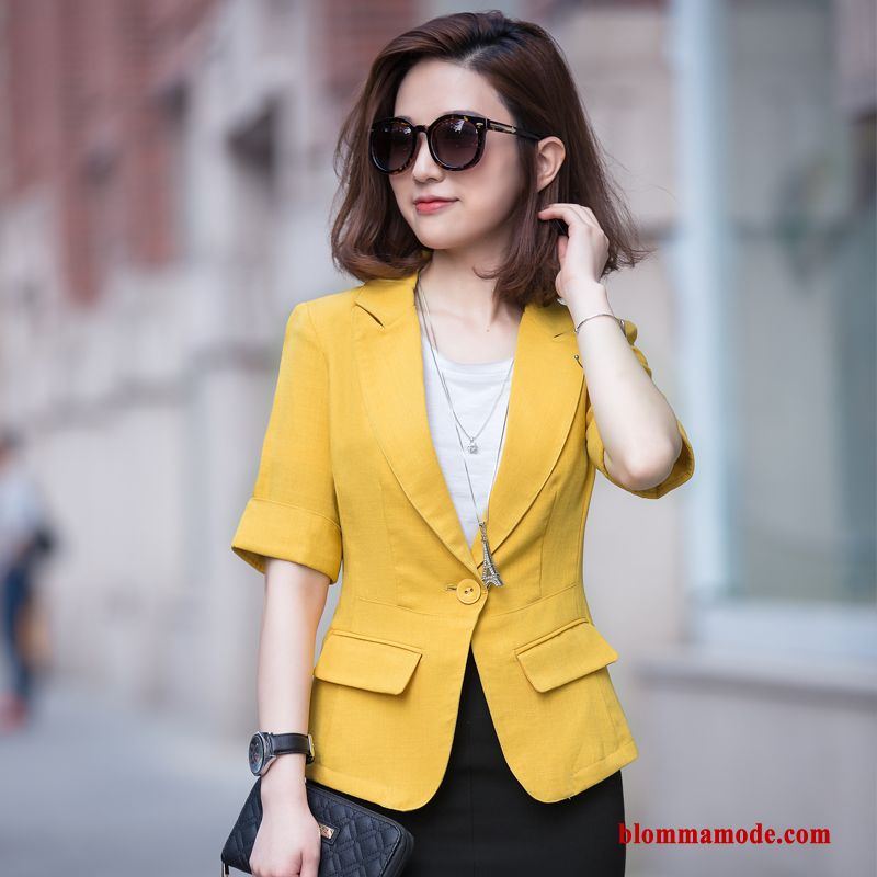 Dam Slim Fit Casual Sommar Blazer Trend Tunn 2019