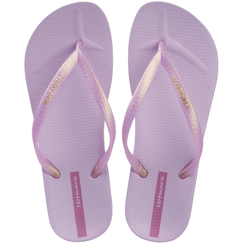 Dam Sommar Herr Skor Mode Stranden Tofflor Purpur Flip Flops Svart