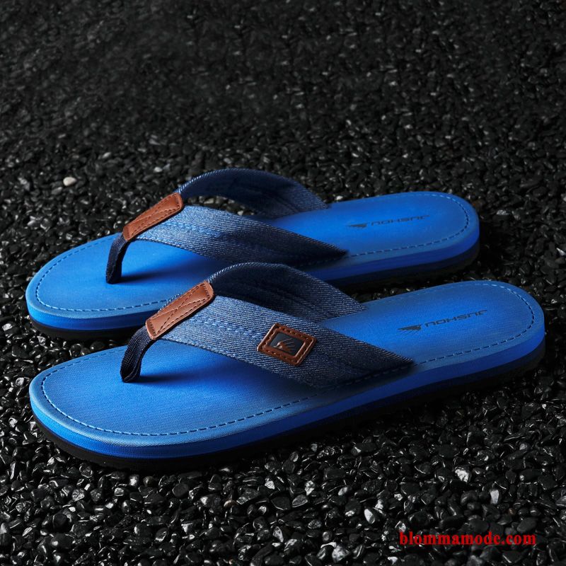 Flip Flops Glidskydds Anti Friktion Trend Tofflor Personlighet Herr Skor Svart