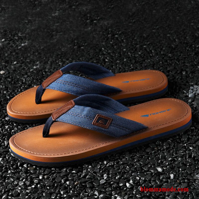 Flip Flops Glidskydds Anti Friktion Trend Tofflor Personlighet Herr Skor Svart