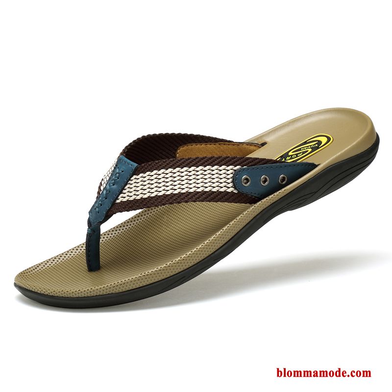 Flip Flops Mjuka 2019 Brun Tofflor Sommar Ytterkläder Herr