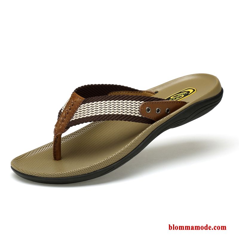 Flip Flops Mjuka 2019 Brun Tofflor Sommar Ytterkläder Herr