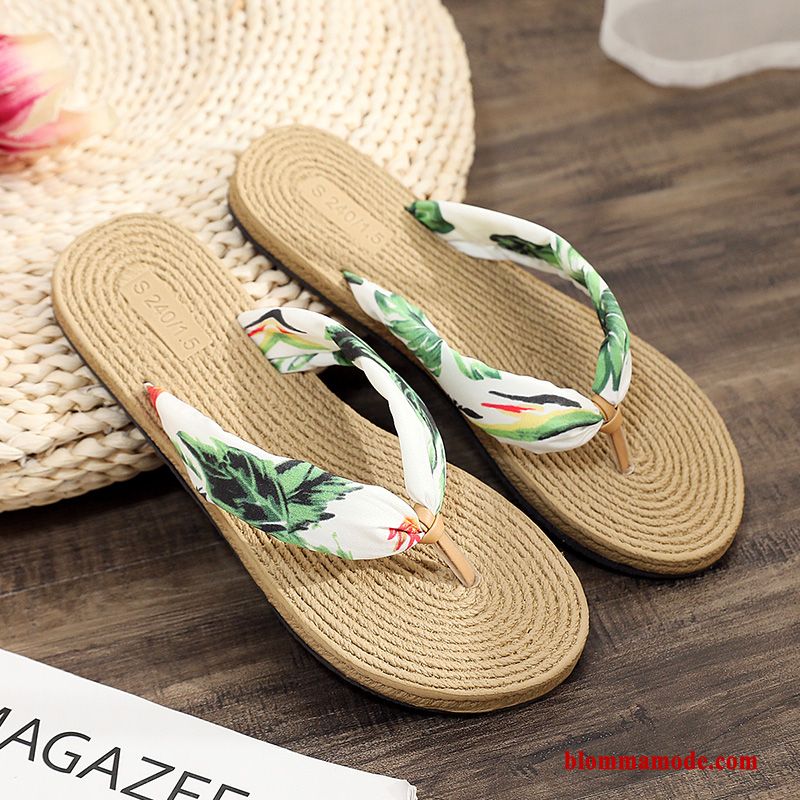 Glidskydds Skor Tofflor Stranden Sommar Herr Ytterkläder Flip Flops Dam Cyan