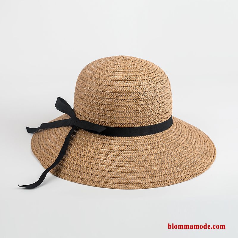 Hatt Resa Dam Halmhatt Sommar Ljus Resor Solskydd Khaki