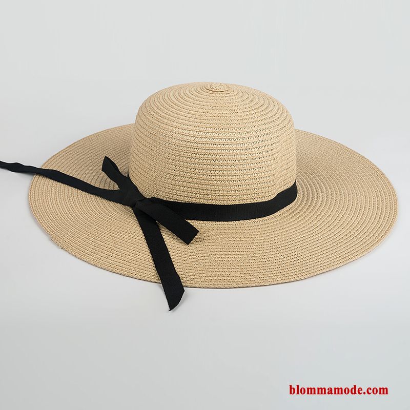 Hatt Resa Dam Halmhatt Sommar Ljus Resor Solskydd Khaki