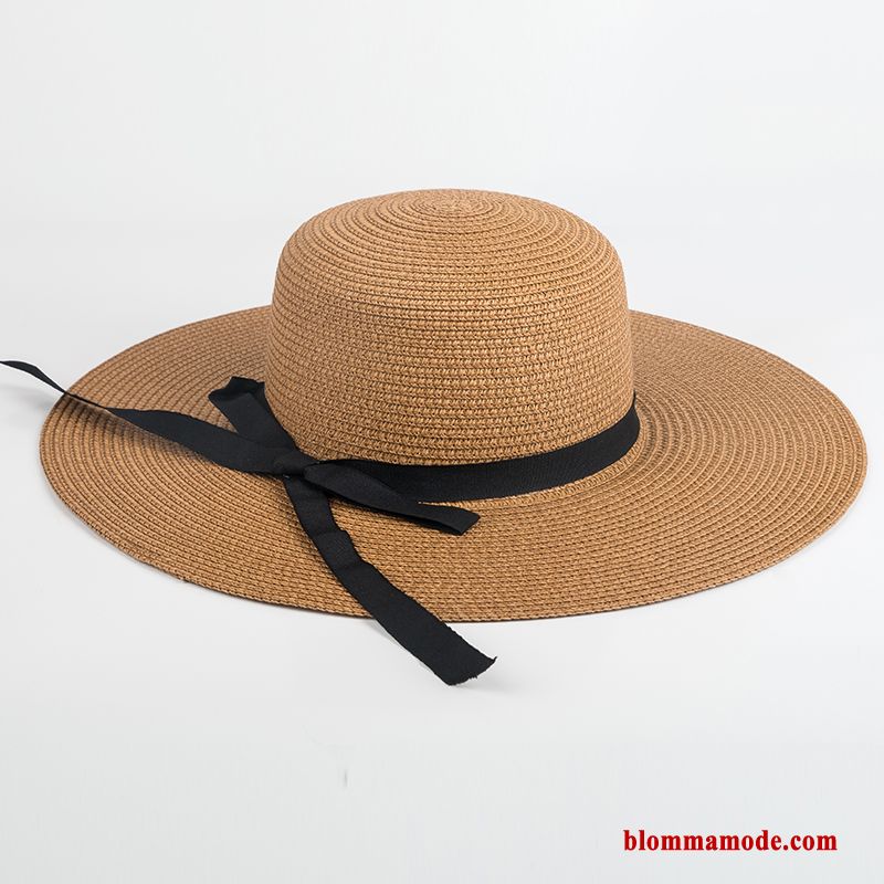 Hatt Resa Dam Halmhatt Sommar Ljus Resor Solskydd Khaki