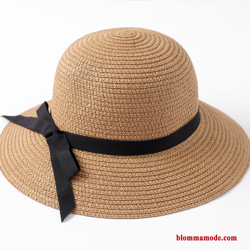 Hatt Resa Dam Halmhatt Sommar Ljus Resor Solskydd Khaki