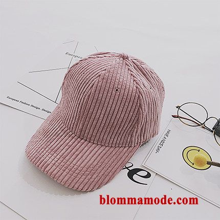 Hatt Student Basebollkeps Casual Höst Rosa Trend Sammet Ny Dam