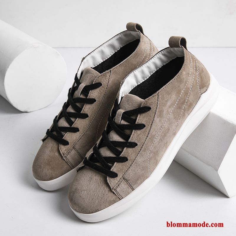 Herr Andningsbar Trend Casual Höst British Skor Sportskor Skateboard Skor Khaki