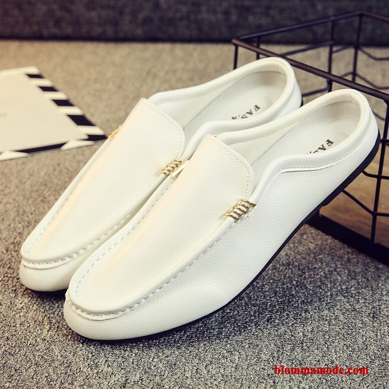 Herr Loafers Trend Sommar Skor Andningsbar Personlighet Loafer 2019 Båtskor Vit