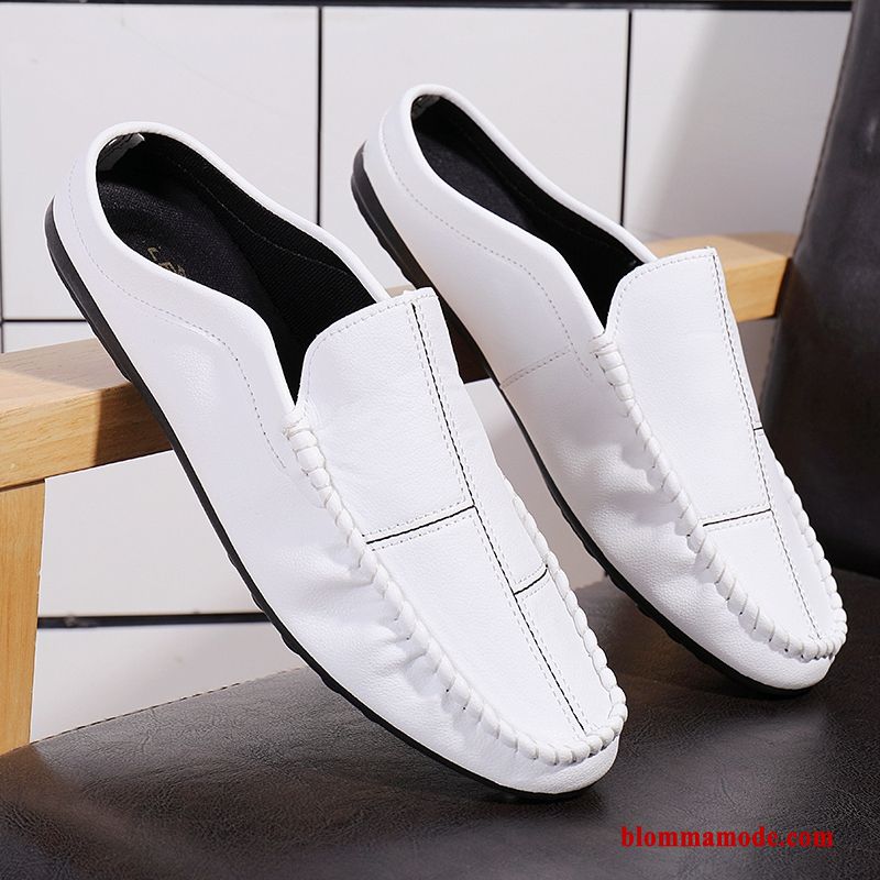 Herr Loafers Trend Sommar Skor Andningsbar Personlighet Loafer 2019 Båtskor Vit