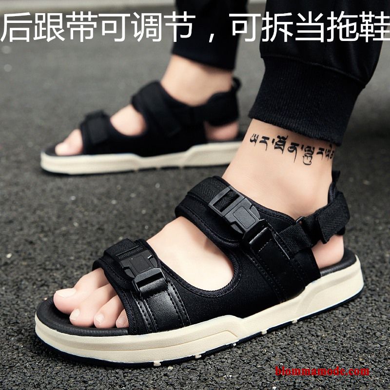Herr Tofflor Casual Skor Sandaler Nbsp;utomhus Sommar Stranden Personlighet Röd
