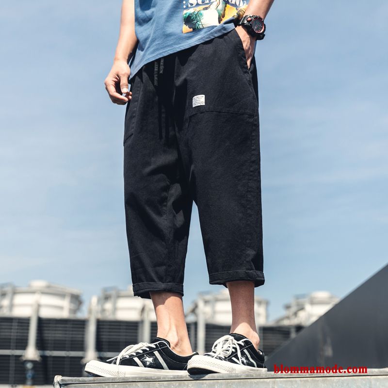 Herr Trend Snäv Casual Byxor 2019 Sommar Lösa Cargo Byxor Sport