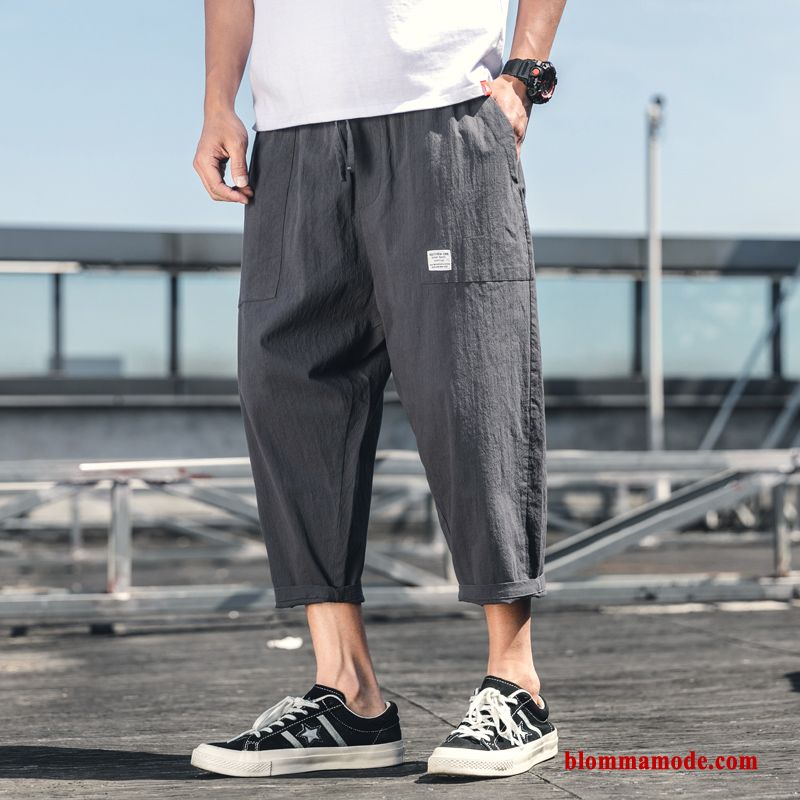 Herr Trend Snäv Casual Byxor 2019 Sommar Lösa Cargo Byxor Sport