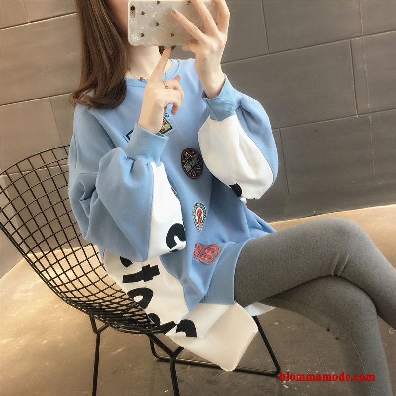 Huvtröja Dam Höst Toppar Trend Lösa Super Pullover Grå