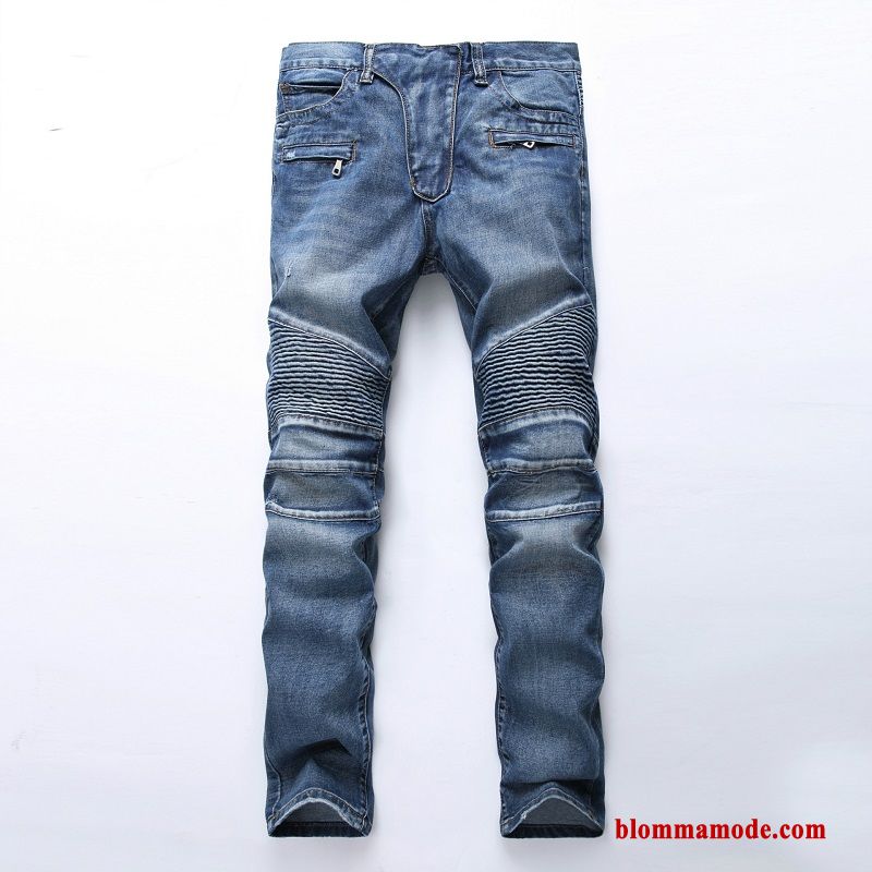 Jeans 2018 Plisserad Svart Liten Mode Höst Trend Herr