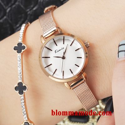 Kedja Mode Enkel Armbandsur Student Trend Dam Liten Guld Beige