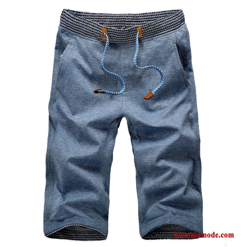 Kortbyxor Denim Sport Herr Tunn Trend Casual Capri Byxor Lösa