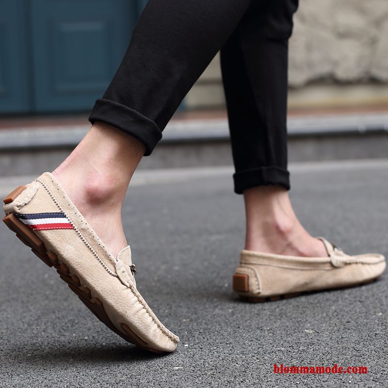 Loafer Loafers Köra Bil Trend Casual Slip On Båtskor Höst Herr Khaki