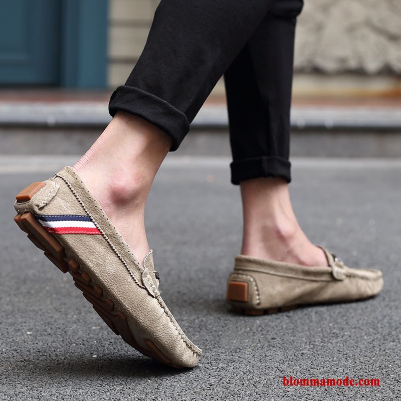 Loafer Loafers Köra Bil Trend Casual Slip On Båtskor Höst Herr Khaki