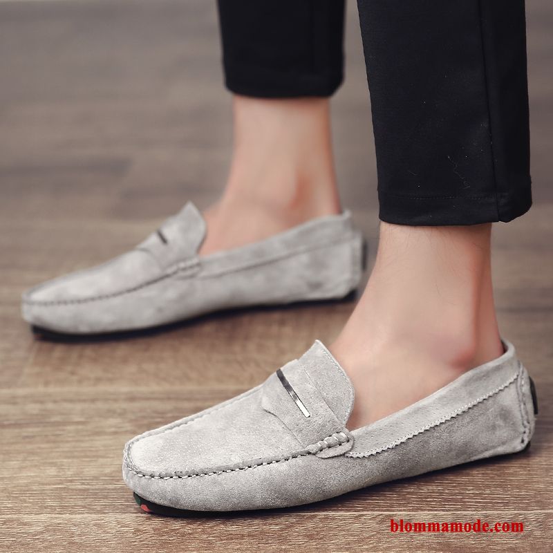 Loafer Loafers Köra Bil Trend Casual Slip On Båtskor Höst Herr Khaki