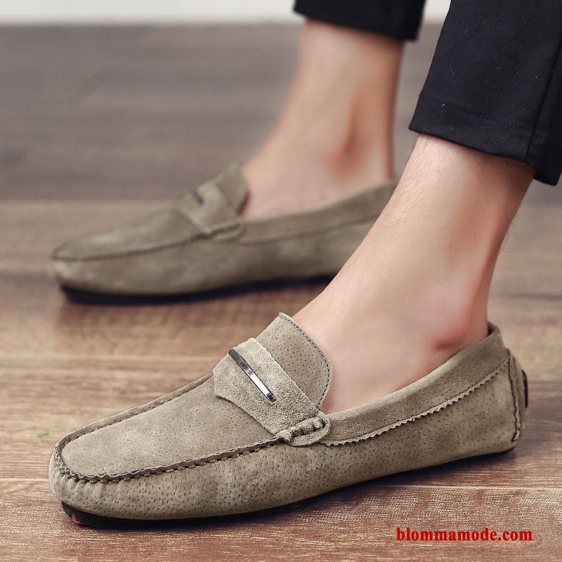 Loafer Loafers Köra Bil Trend Casual Slip On Båtskor Höst Herr Khaki