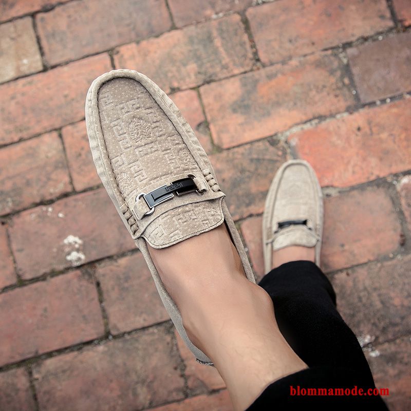 Loafer Loafers Köra Bil Trend Casual Slip On Båtskor Höst Herr Khaki