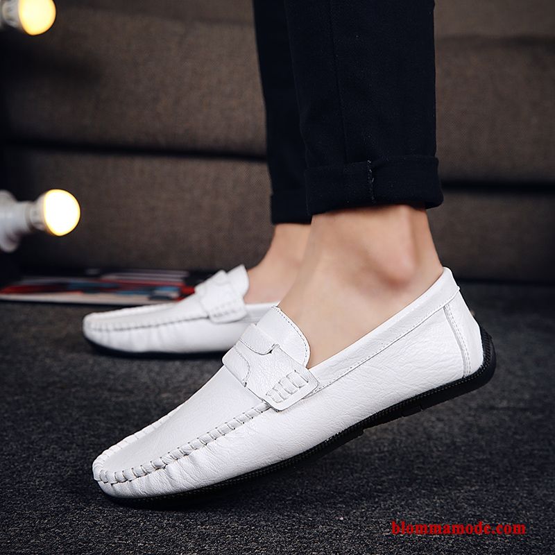 Loafers Båtskor Trend Herr Slip On Casual 2019 Köra Bil Höst Röd Svart