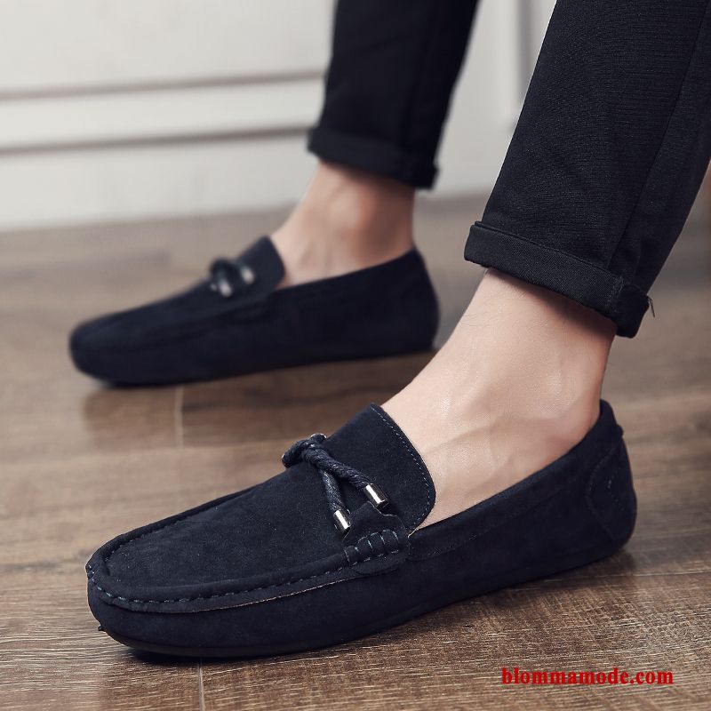 Loafers Loafer Casual Vår Trend Skor Slip On Herr Båtskor Röd