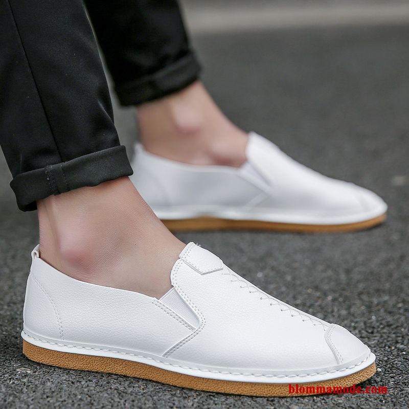 Loafers Läderskor Trend Sommar Höst British Allt Matchar Casual 2019 Herr Svart