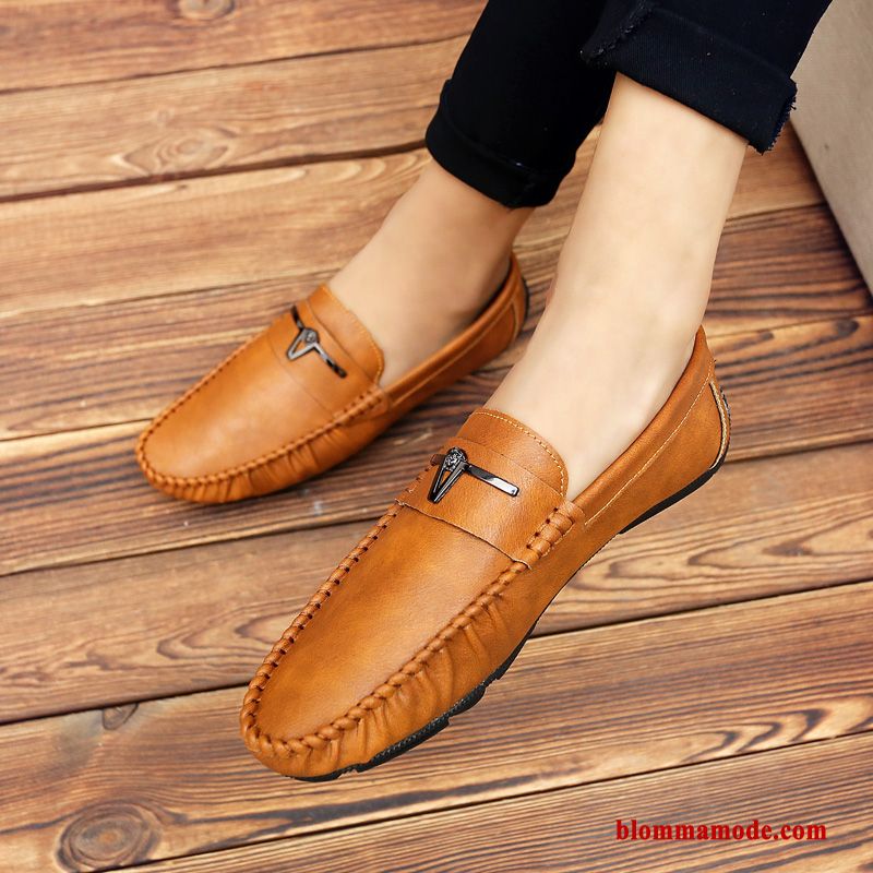 Loafers Personlighet Brun 2019 Herr Allt Matchar Loafer Läderskor British