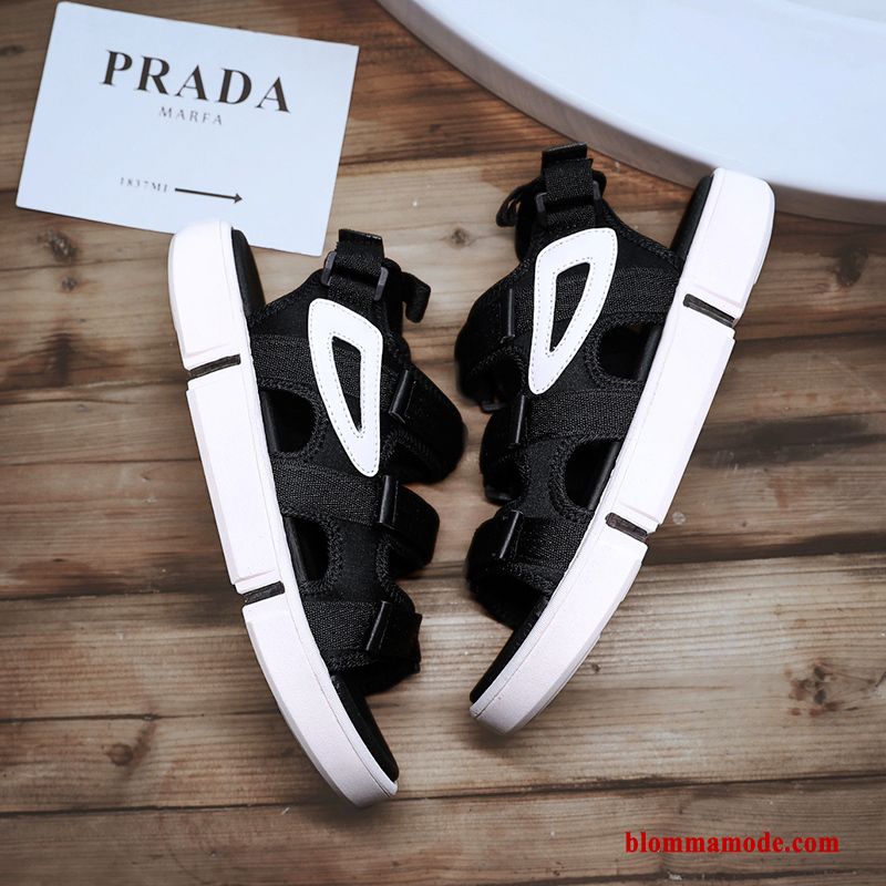 Sandaler Glidskydds Casual Trend Skor Tofflor Stranden Sommar Herr Röd Svart