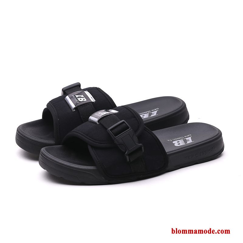 Sandaler Personlighet Trend Par Flip Flops Skor Sommar Tofflor Herr Röd