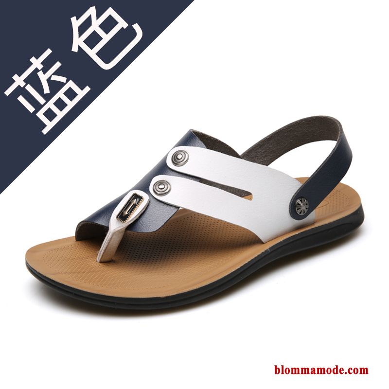 Sandaler Stranden Autentiska Rom Trend Herr Casual 2018 Skor Blå