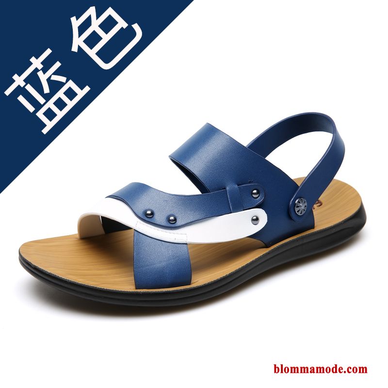 Sandaler Stranden Autentiska Rom Trend Herr Casual 2018 Skor Blå