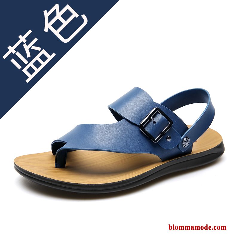 Sandaler Stranden Autentiska Rom Trend Herr Casual 2018 Skor Blå
