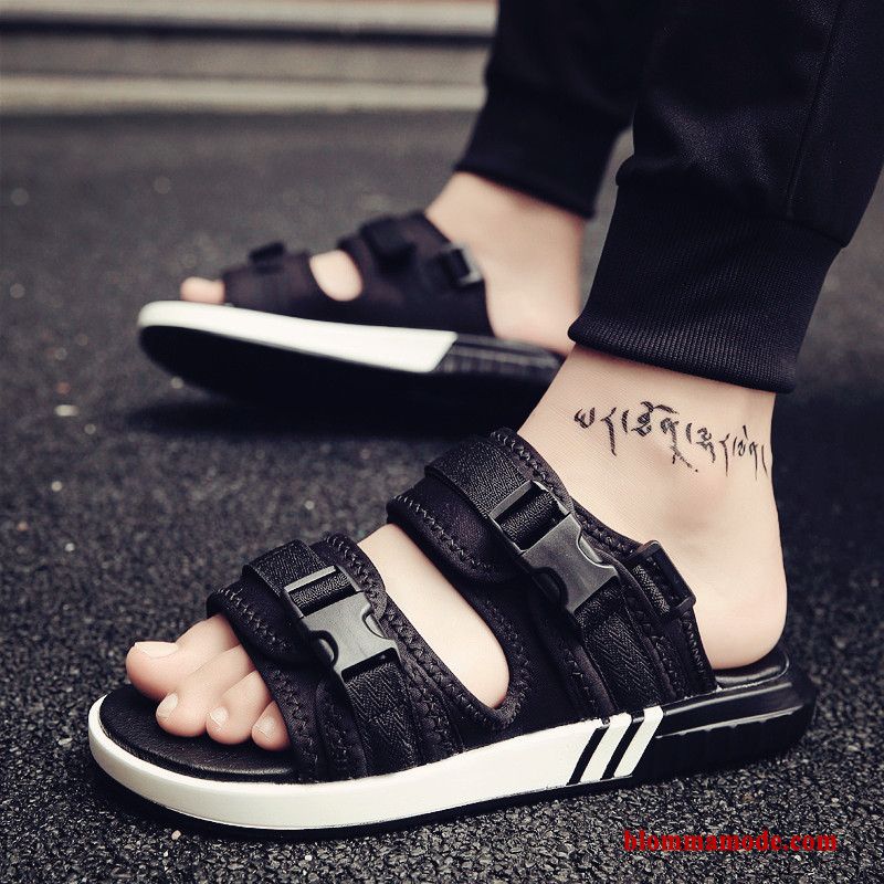 Sandaler Tofflor Sommar Herr Utomhus Stranden Trend 2018 Svart