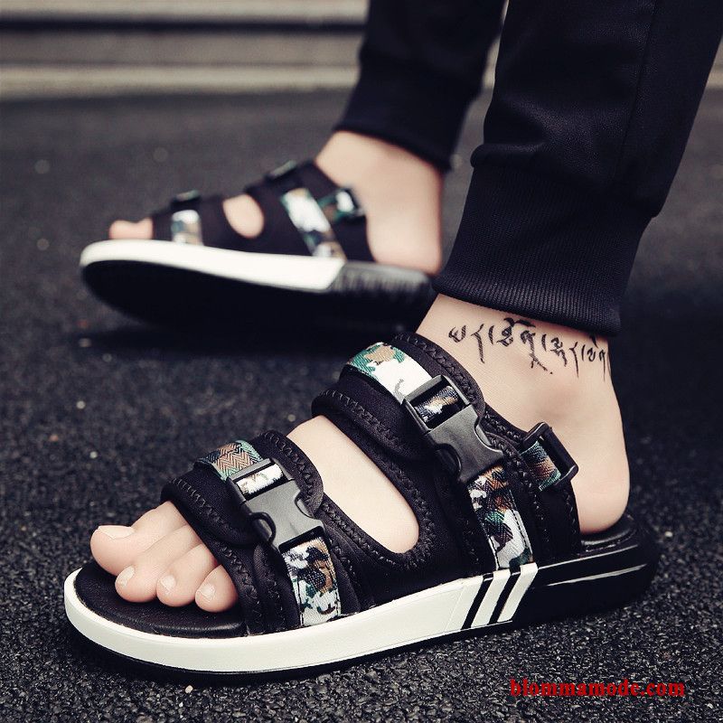 Sandaler Tofflor Sommar Herr Utomhus Stranden Trend 2018 Svart